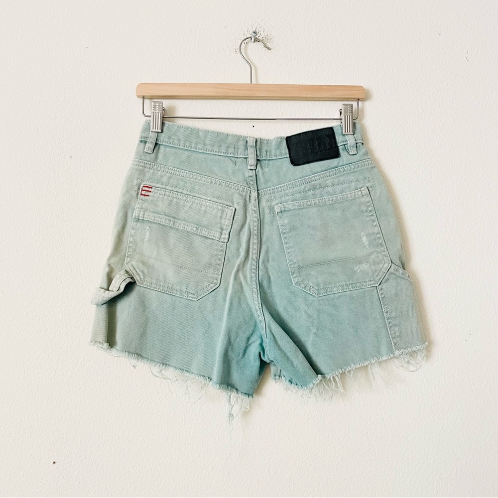 BDG Teal Jean Shorts - Picture 4 of 9